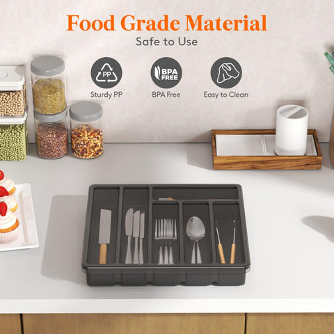 Lifewit four medium compartments for spoons and forks