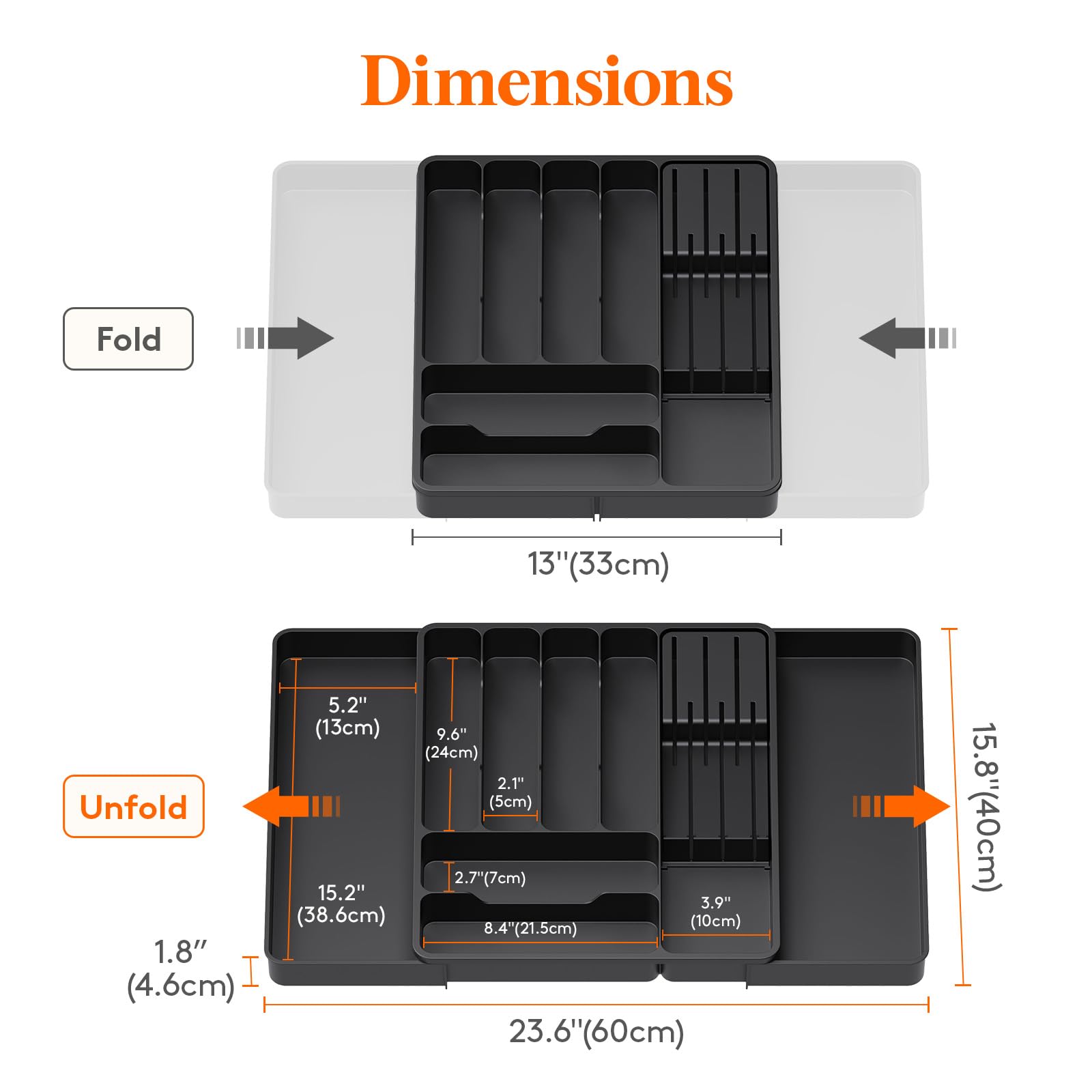 Lifewit removable knife block showing safe knife storage