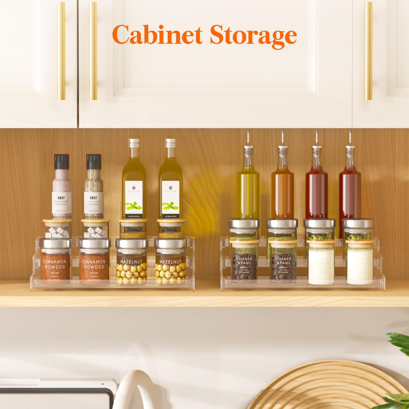 Lifewit spice rack cabinet organization for tidy shelves