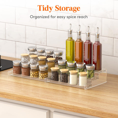 Lifewit spice rack countertop display within reach of condiments