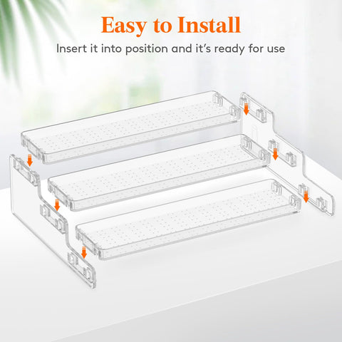 Lifewit spice rack easy cleaning plastic for everyday use