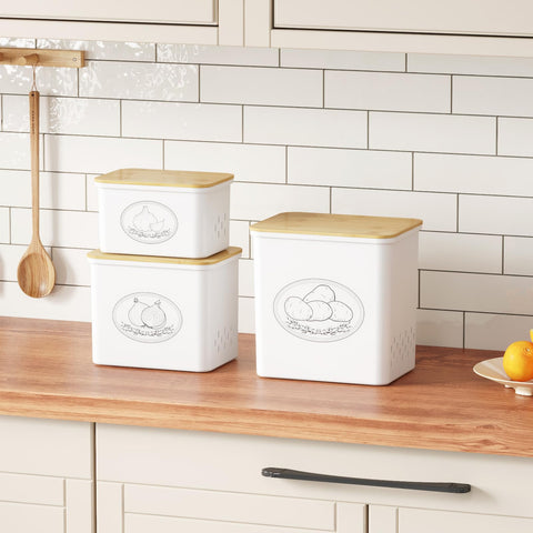 Lifewit stackable design image illustrating efficient pantry shelving.