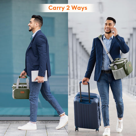 Lifewit tough handles and shoulder strap for comfortable carry.