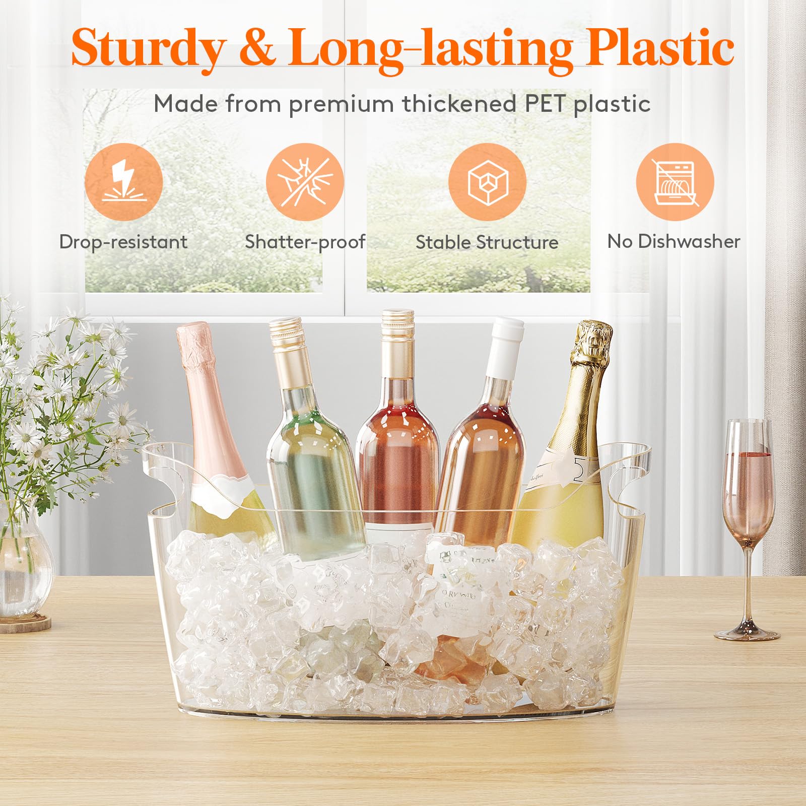 Lifewit transparent design shows contents for easy refills