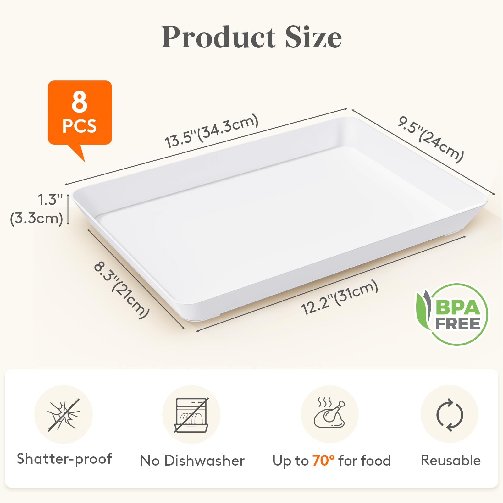 Lifewit tray edge detail shows raised sides for neater servings.