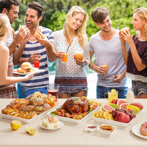 Lifewit white serving trays elevating events with versatile presentation