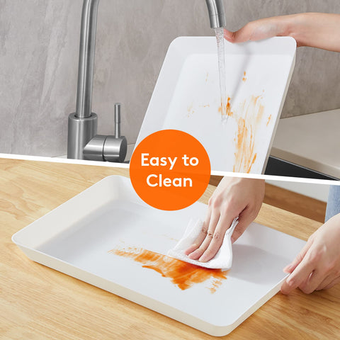 Lifewit stackable trays save storage space when not in use