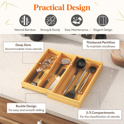 Lifewit keeps spatulas, spoons, and tongs neatly organized.