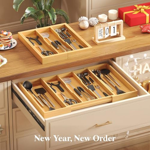 Lifewit holds knives, spoons, forks, and gadgets for organized cooking.