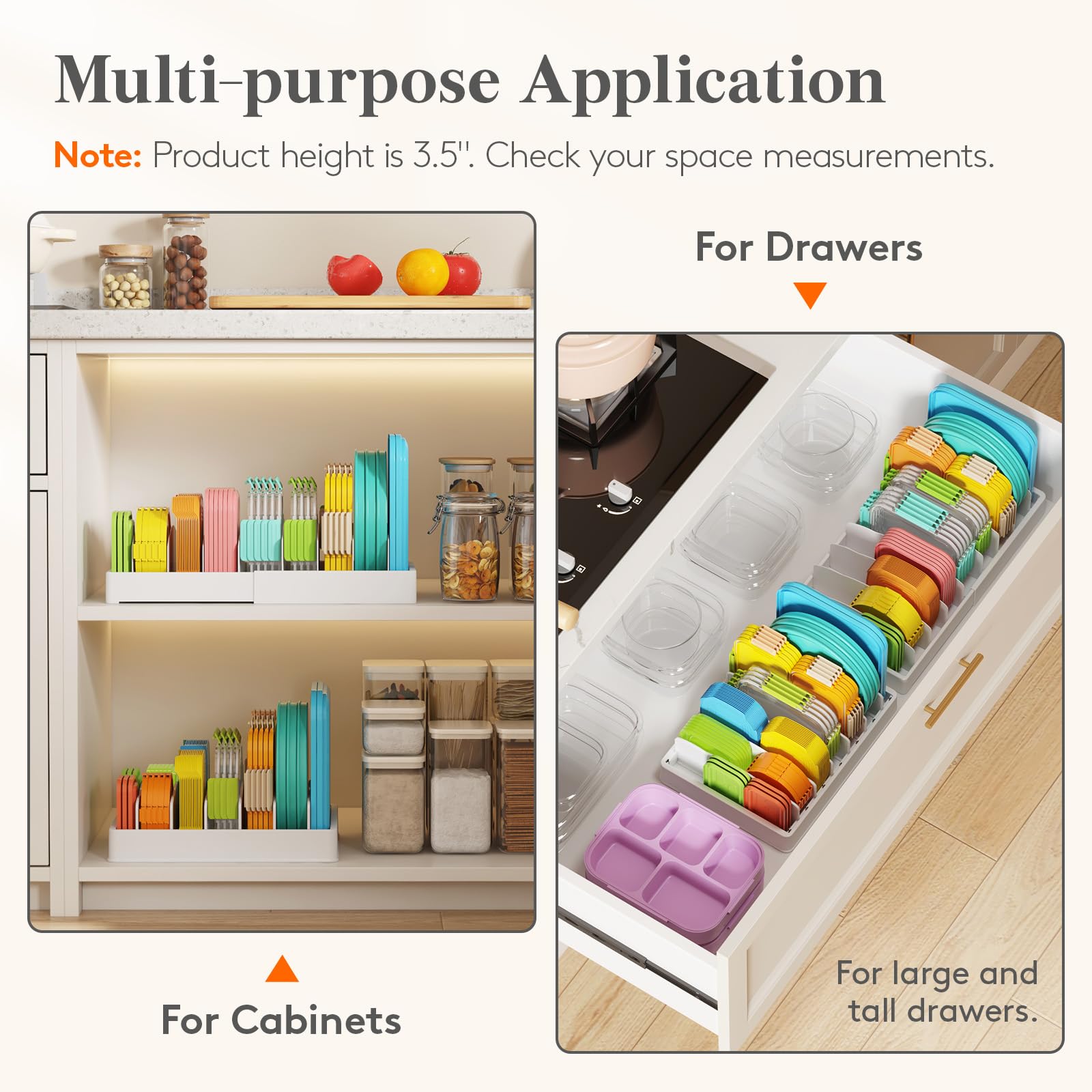 Lifewit ventilation holes help keep items dry in cabinets.