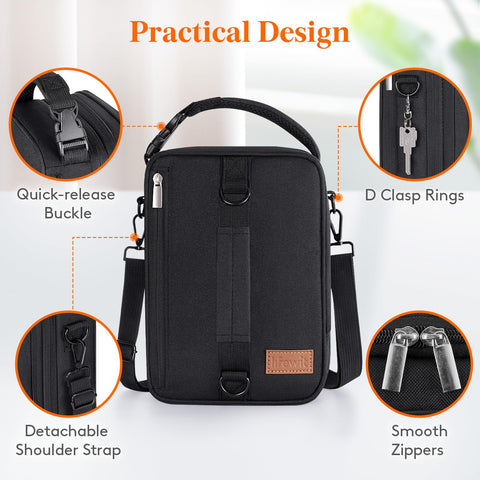 Lifewit wide-mouth two-way zippers provide easy access to food