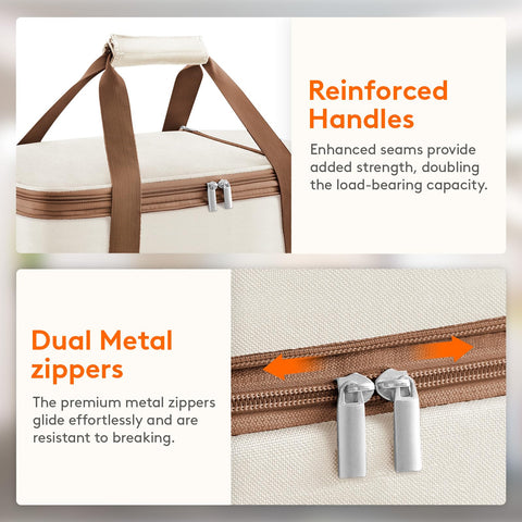 Lifewit wide openings and zipper closures simplify packing.