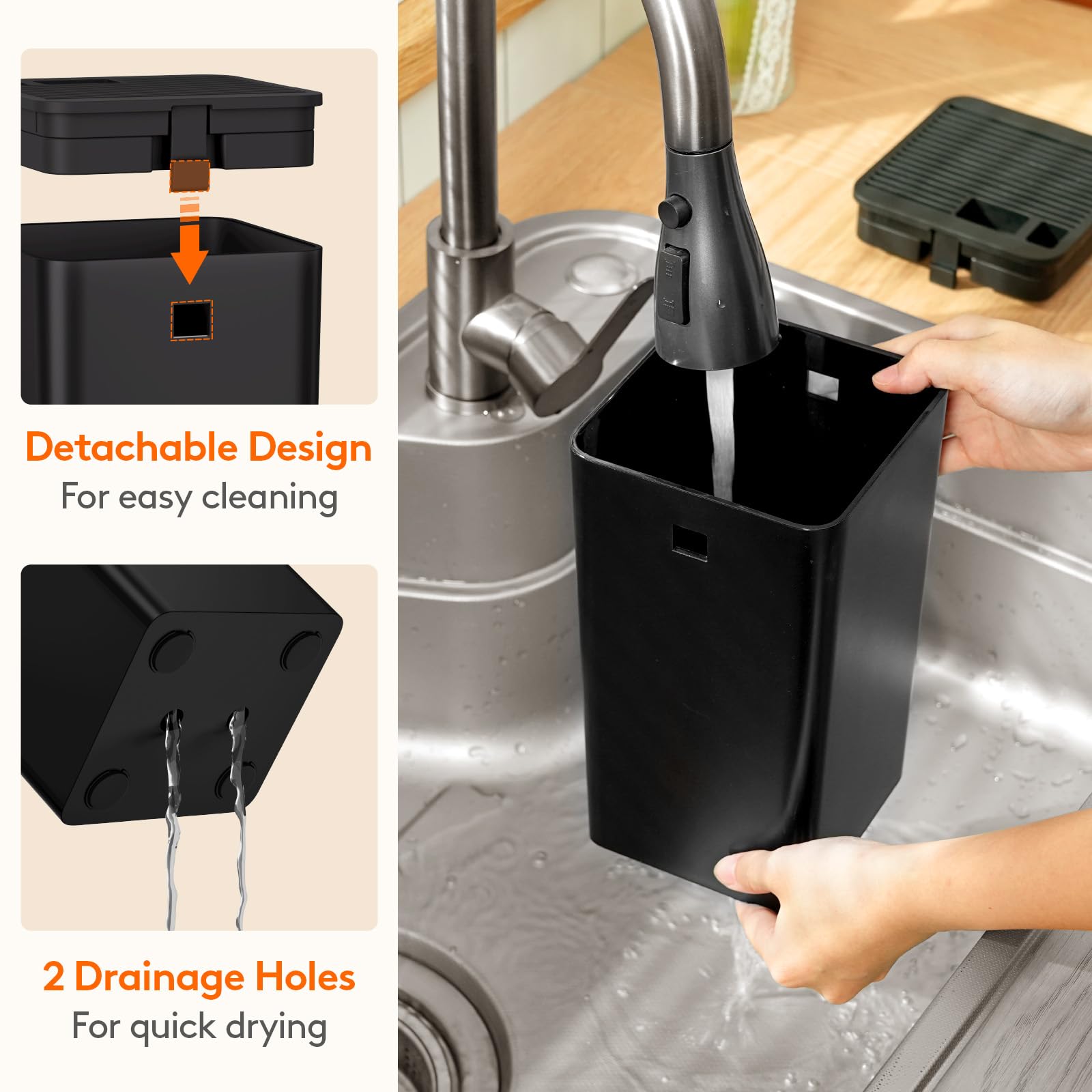 Lifewit wide slot fits butcher or cleaver knives.