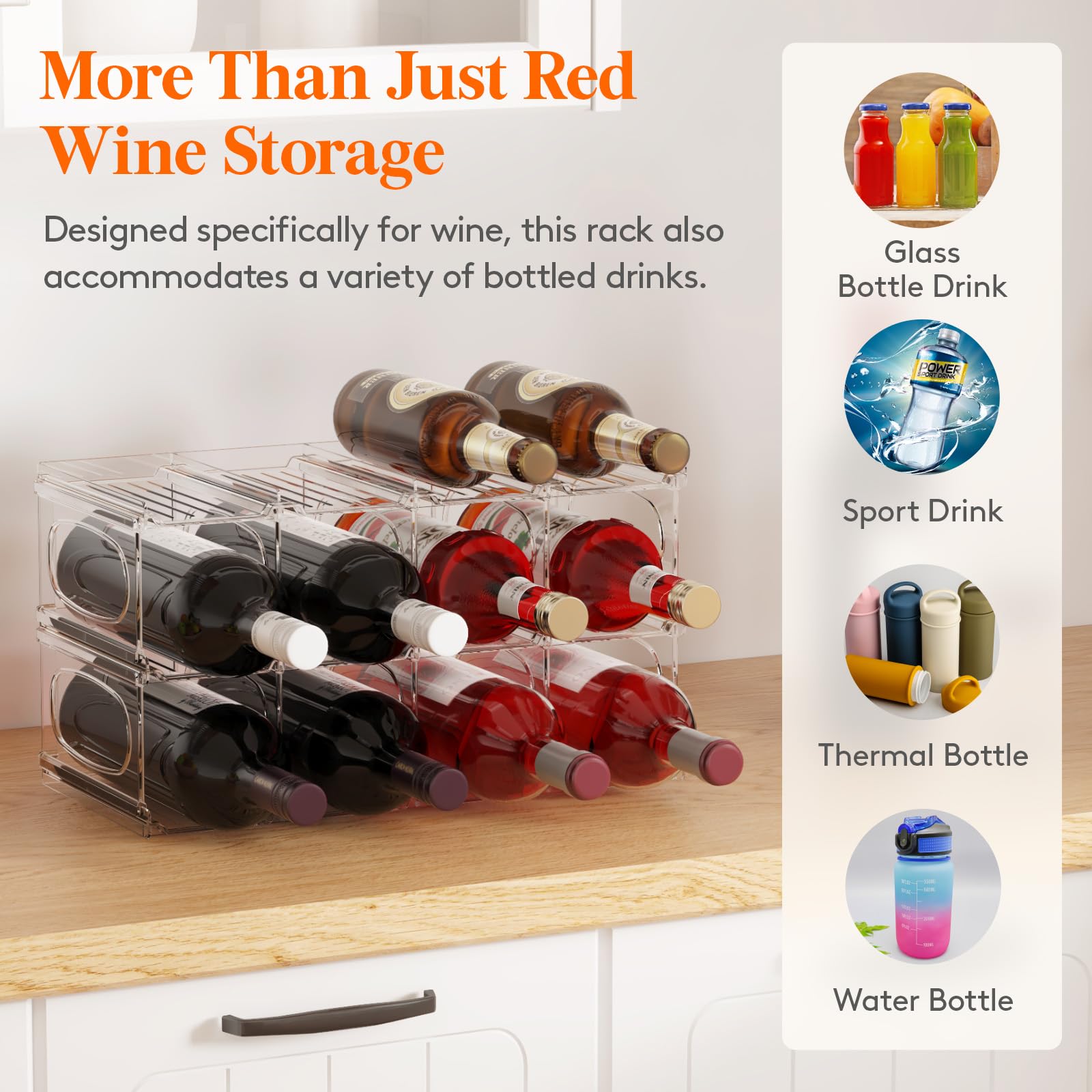 Lifewit clear design complements modern kitchen decor.