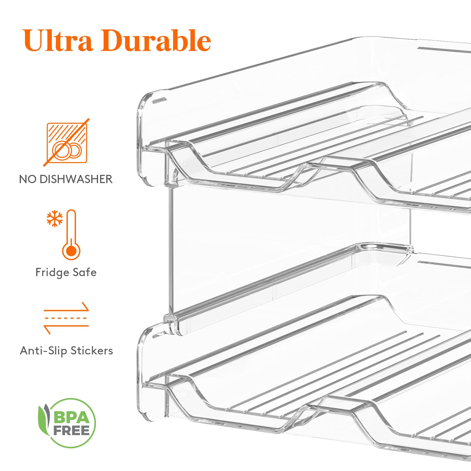 Lifewit rack accommodates multi-size bottles for versatile use.