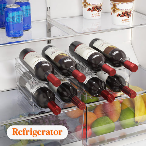 Lifewit patented interior design prevents bottle movement and collisions.