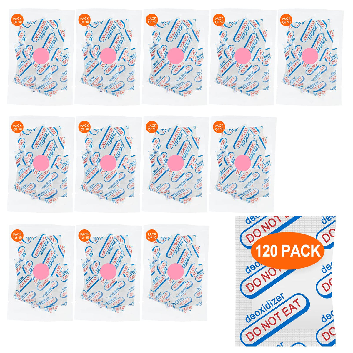 LIFJOY oxygen absorbers in 500cc pack front view for freshness