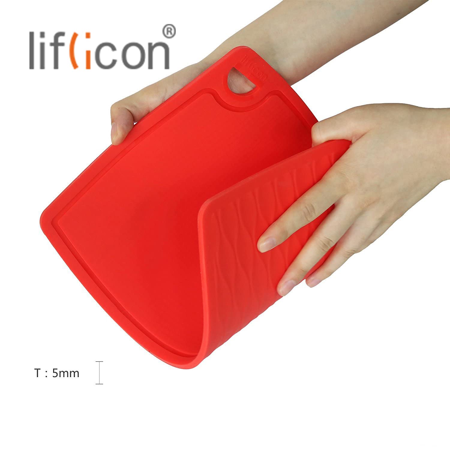 Liflicon 12.6x9.1-inch board suits compact kitchens.
