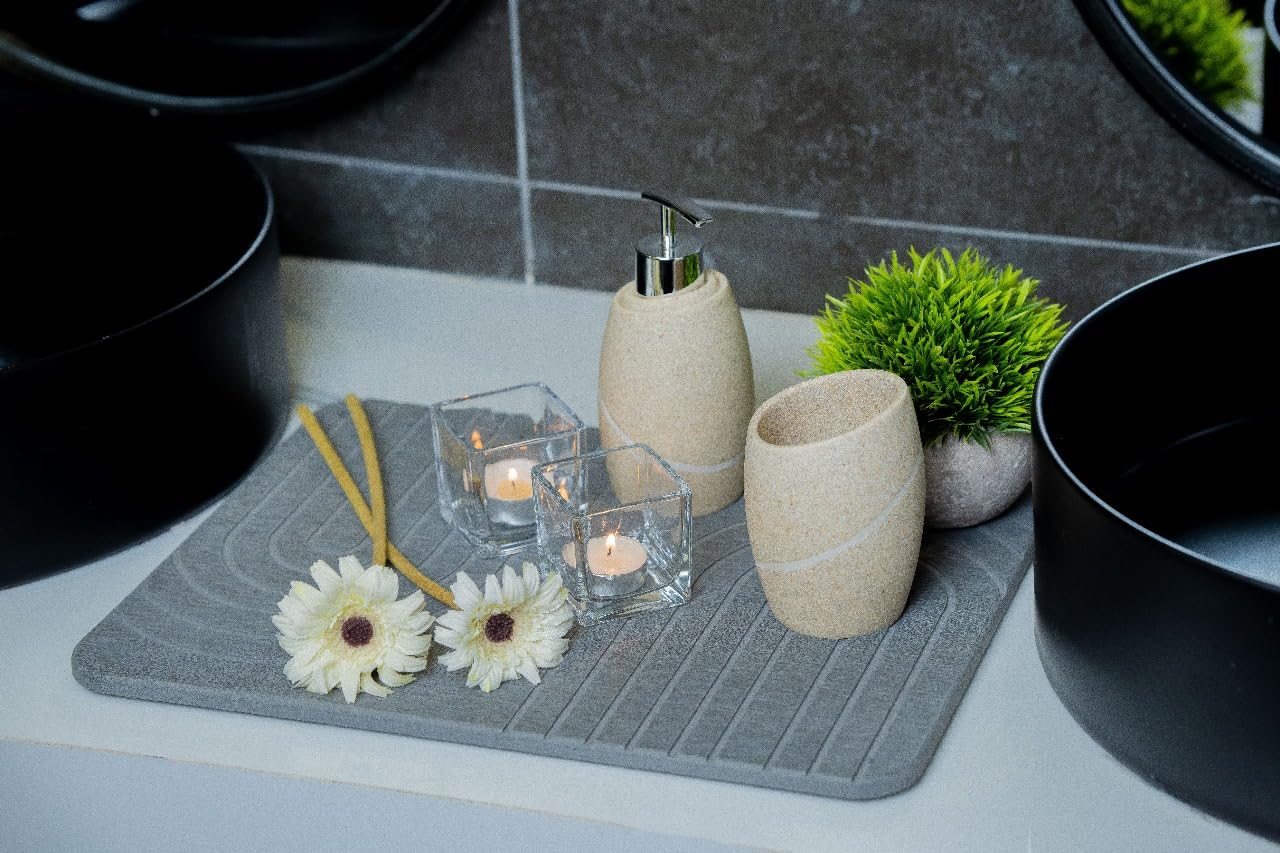 LIFSEZY kitchen organization solution for tidy, dry countertops and prep area.
