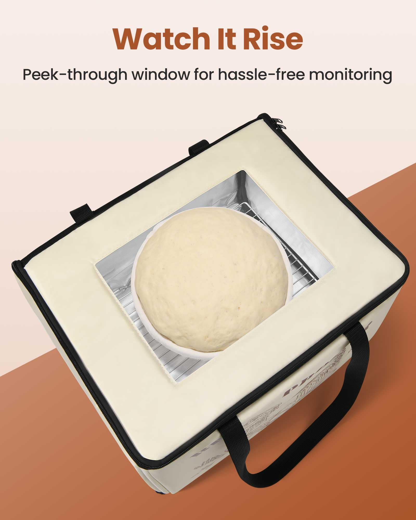 LIFVCNT proofing box with sourdough and pizza dough in use.