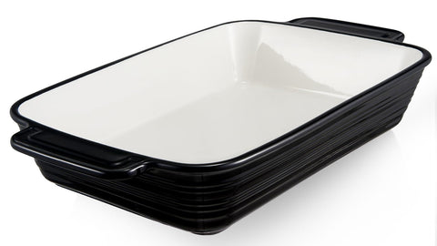 LIFVER casserole dish in oven showing even heat distribution for lasagna and casseroles.
