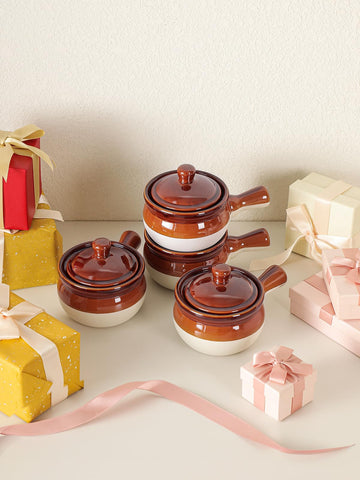 LIFVER lead-free ceramic soup crocks—durable, safe, and suitable for everyday use.