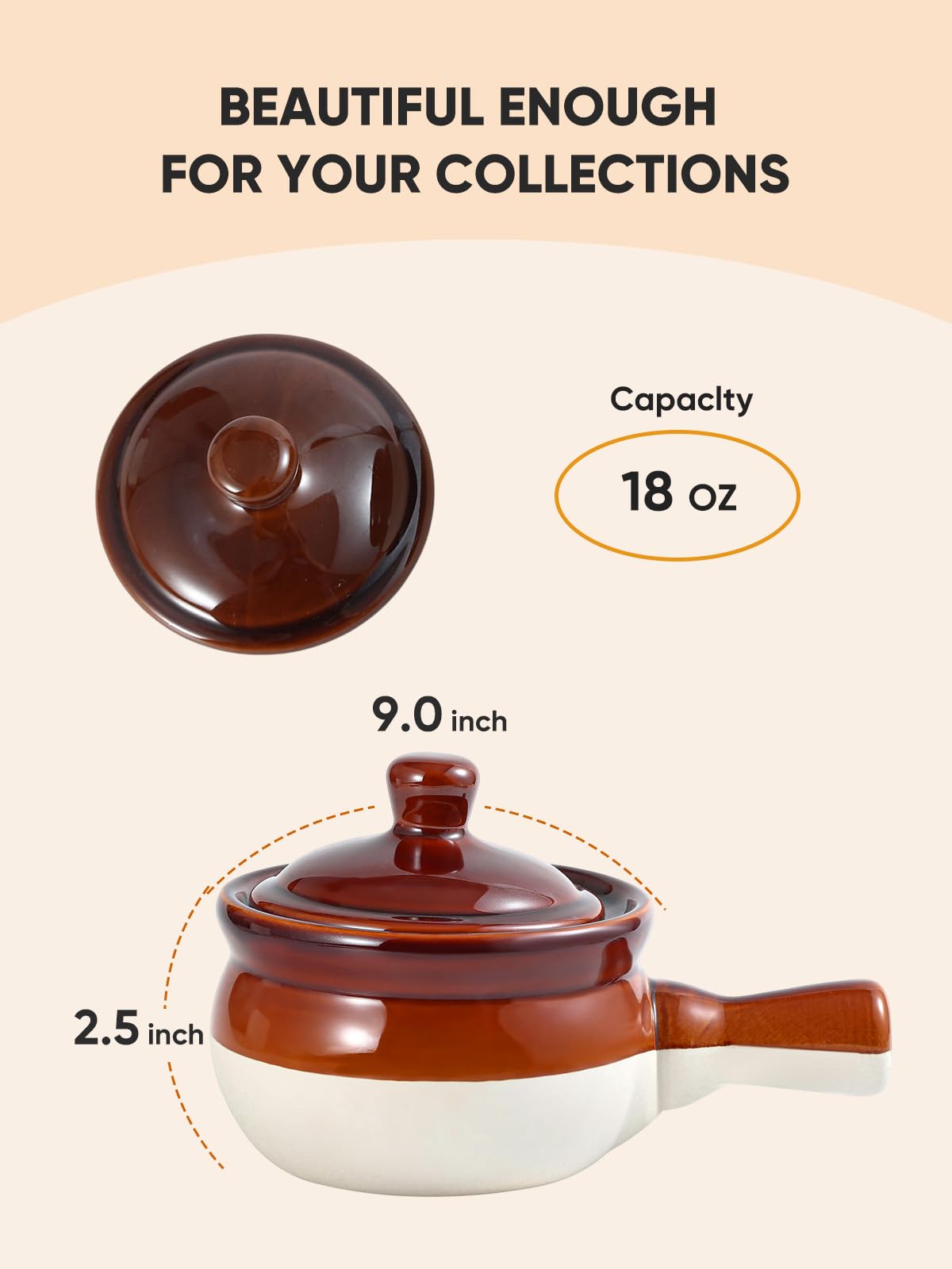 LIFVER oven-safe ceramic bowls—safe up to 450°F for baking and reheating.