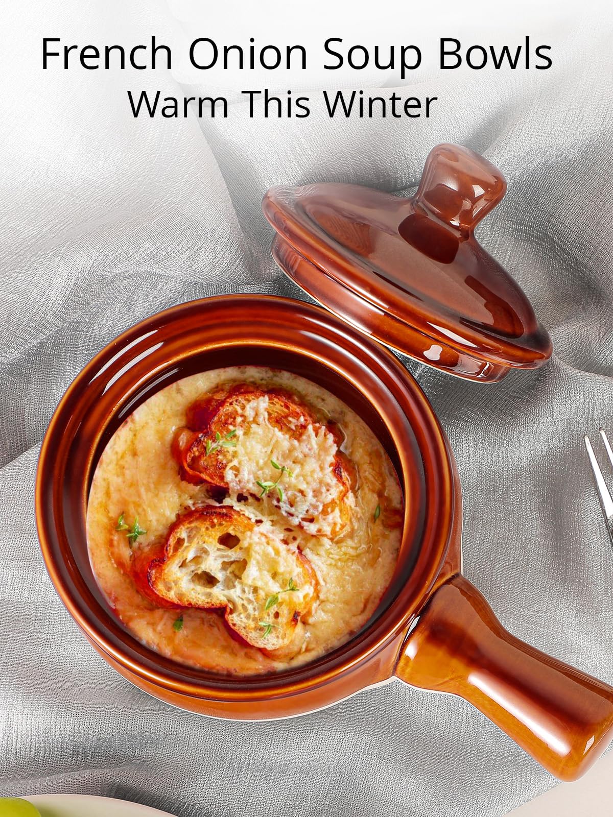 LIFVER soup bowl with lid—keeps soup warm and protected from dust.