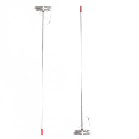 LightBeam thermometer positioned over a pot for accurate deep frying temperature checks.