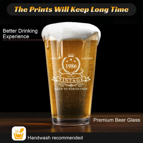 LIGHTEN LIFE 16oz pint glass provides ample room for beverages.