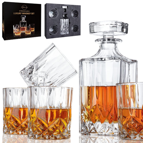 LIGHTEN LIFE four 10oz whiskey glasses for refined pours.