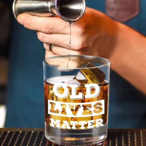 LIGHTEN LIFE 12oz capacity suitable for whiskey, scotch, and classic cocktails.