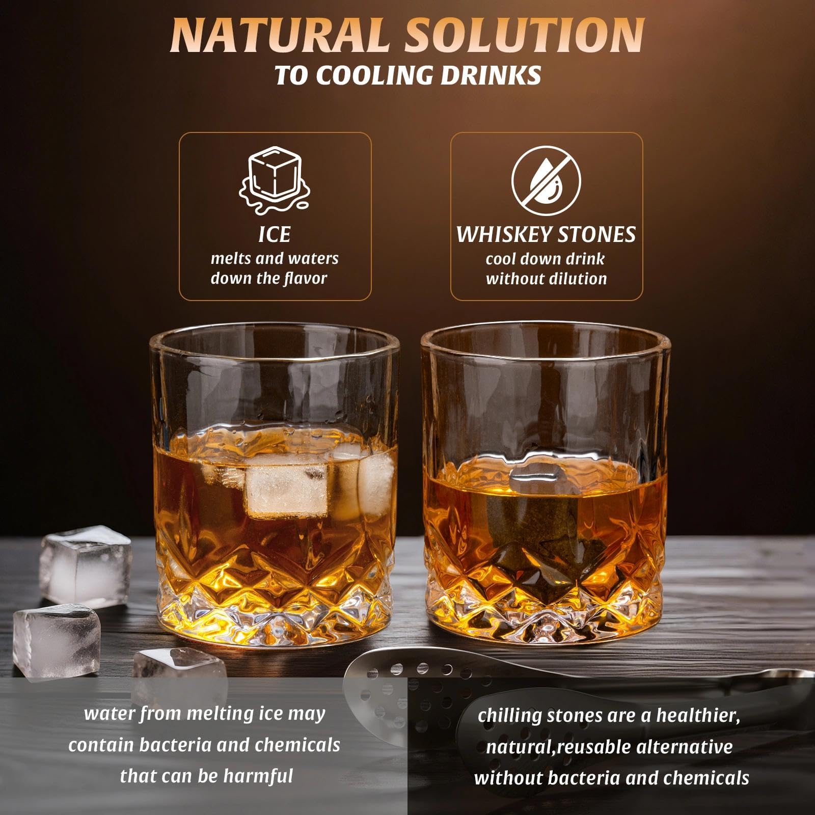 LIGHTEN LIFE 28 oz crystal decanter highlights color and aroma.