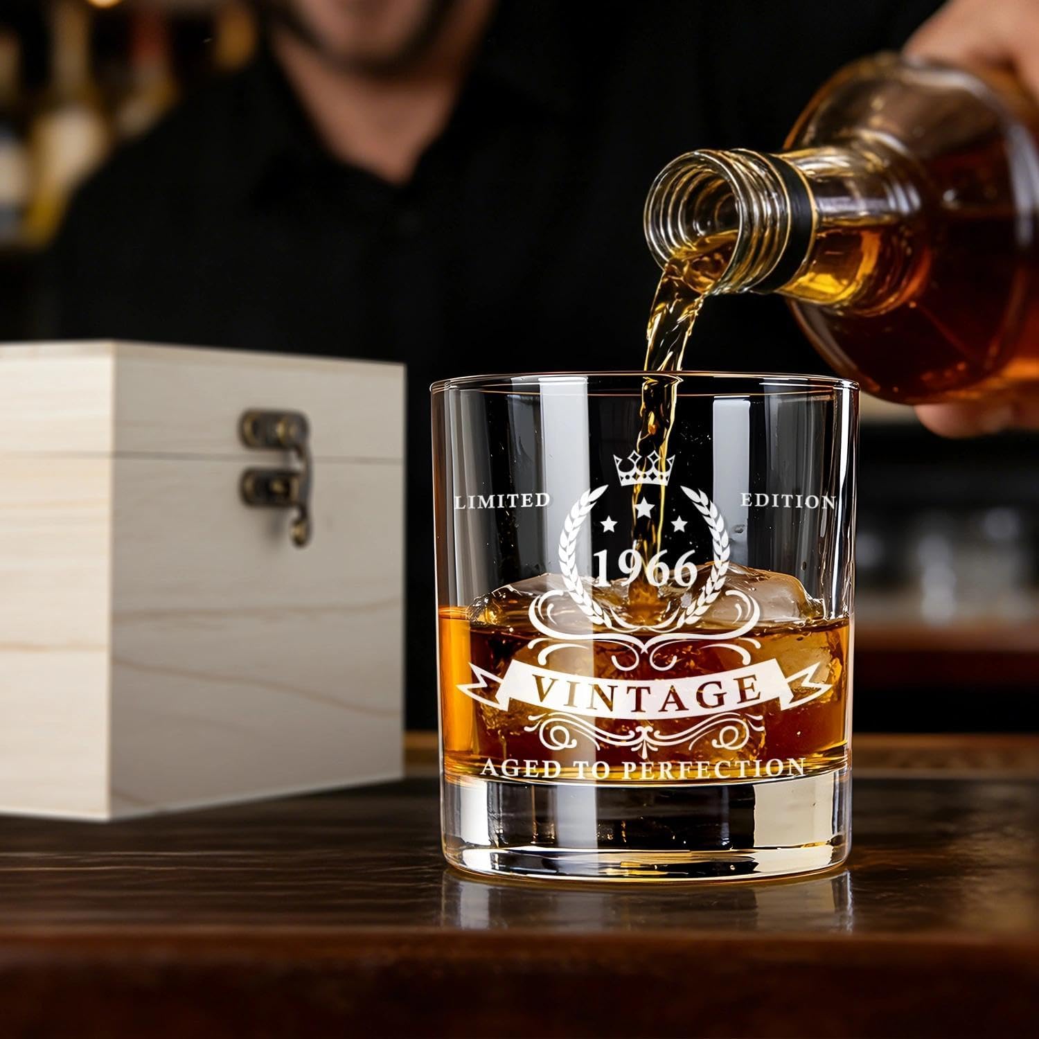 Lighten Life 12oz whiskey glass ideal for bourbon, scotch, or cocktails.