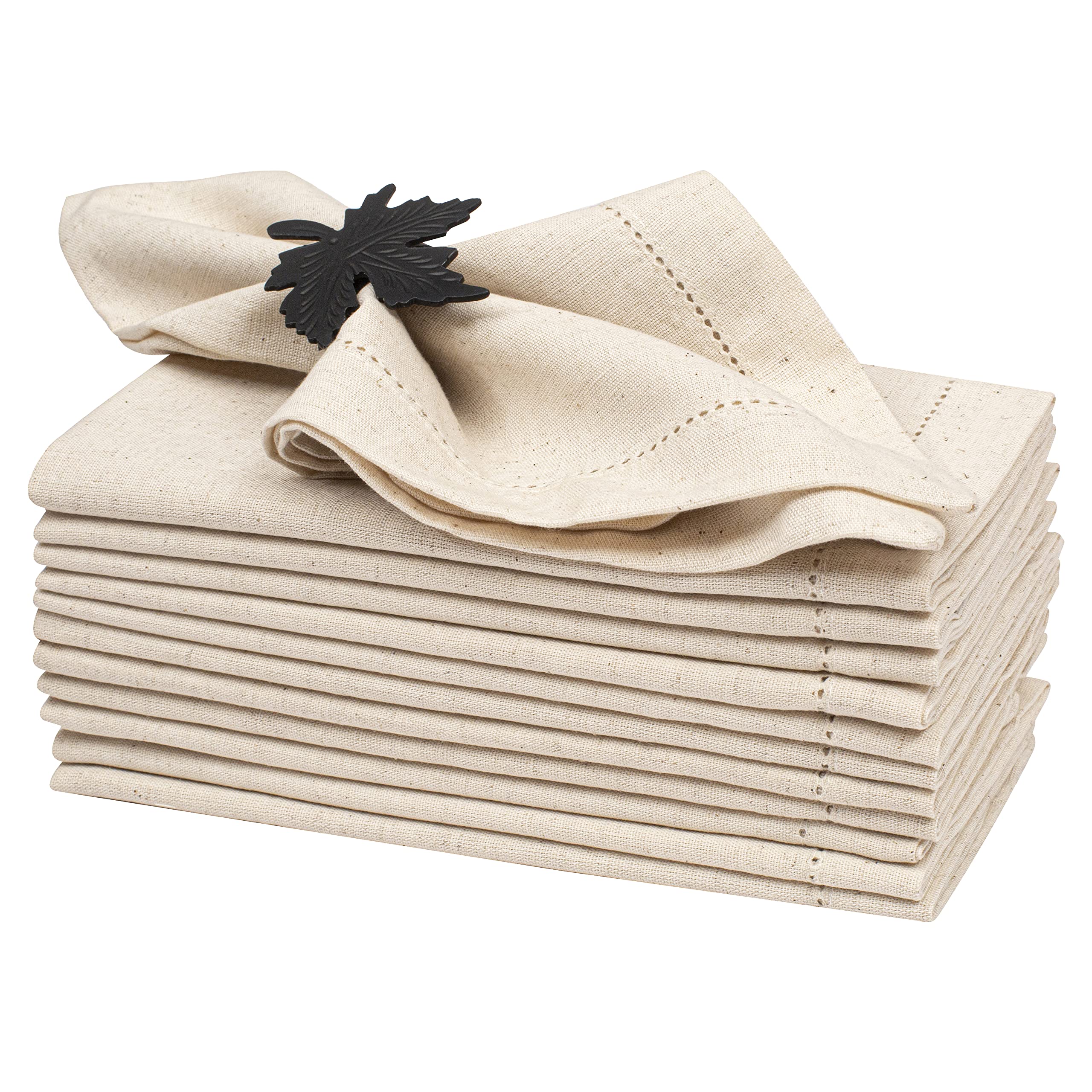 Light & Pro Napkins hemstitched 18x18 for elegant dining and everyday use.