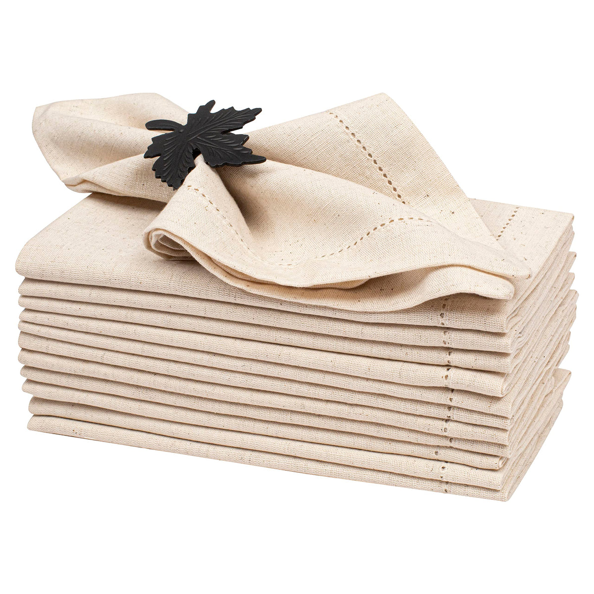 Light & Pro Napkins hemstitched 18x18 for elegant dining and everyday use.