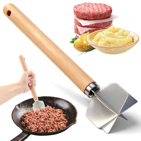 Lignumix 304 stainless steel meat chopper with six blades for efficient prep