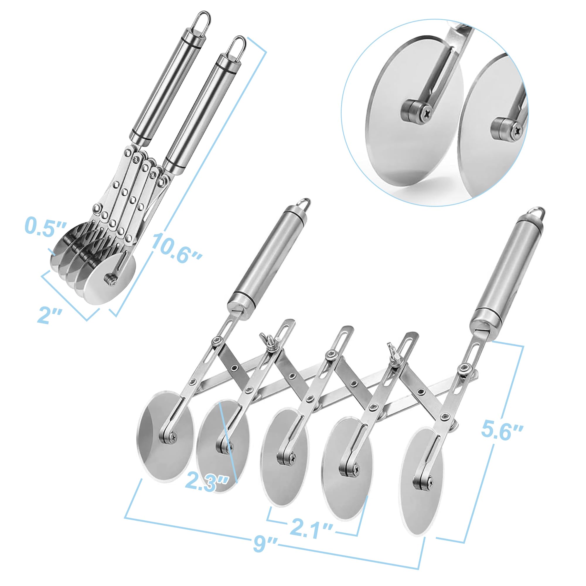 Lihengkong ergonomic double-handle pastry cutting wheel for comfortable long sessions.