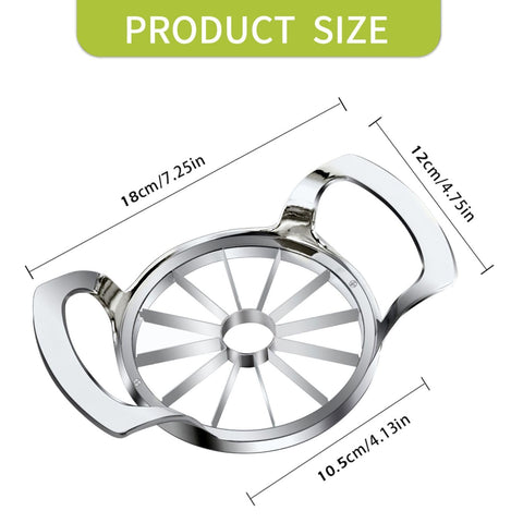 LIIGEMI Apple Slicer in use creating twelve uniform slices.