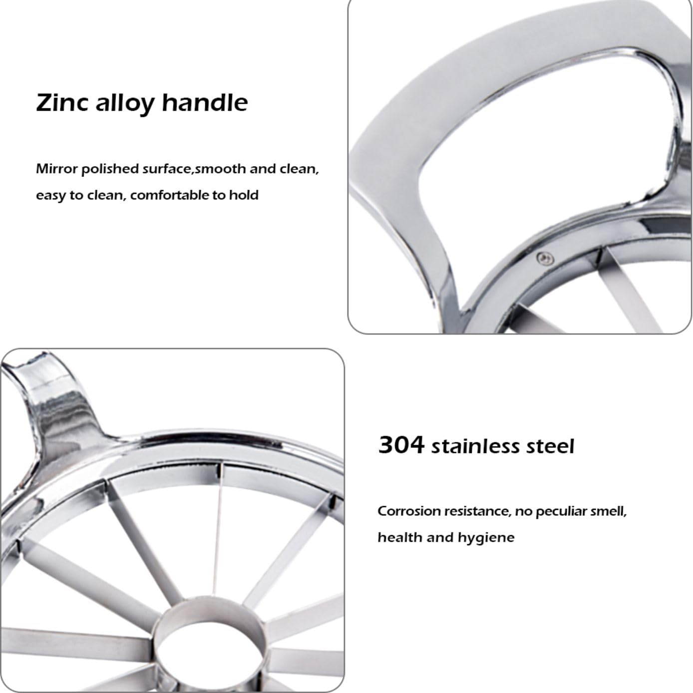 LIIGEMI Apple Slicer blades require careful handling to avoid injuries.