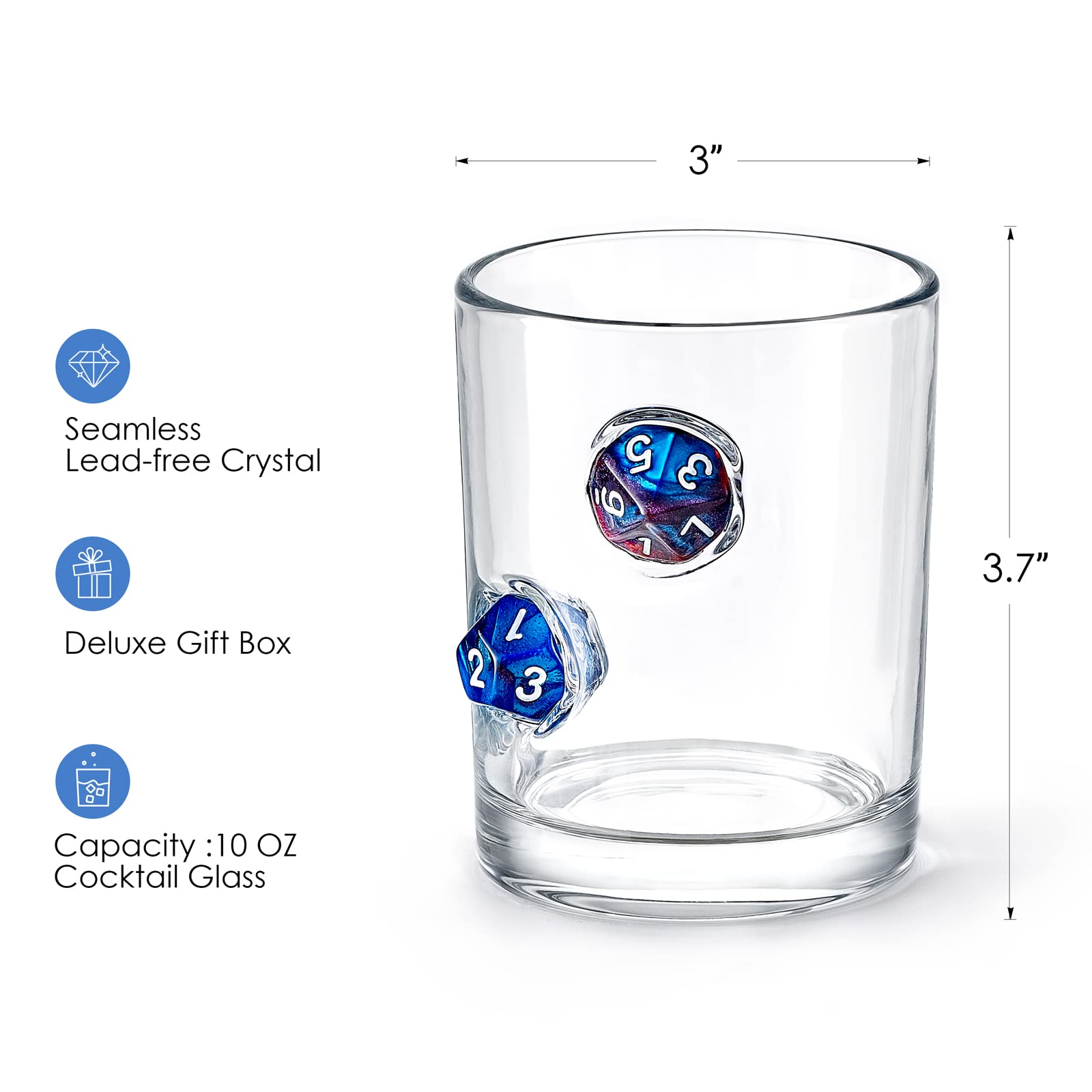 LIIGEMI 10oz rocks glass handmade design for refined sipping.