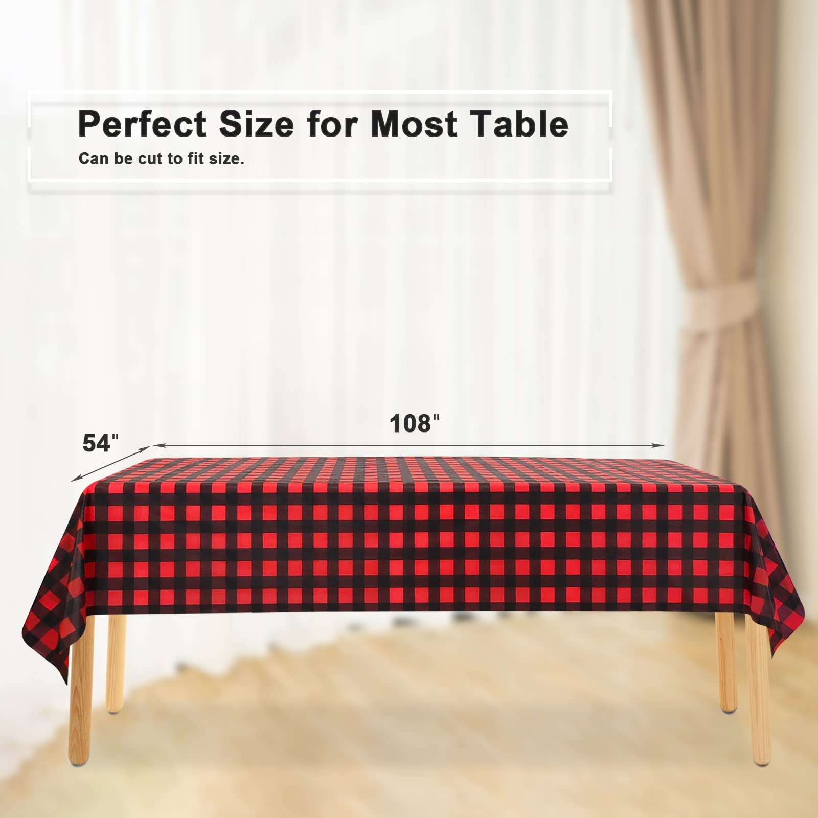 LIKAJON disposable tablecloths save time on cleanup