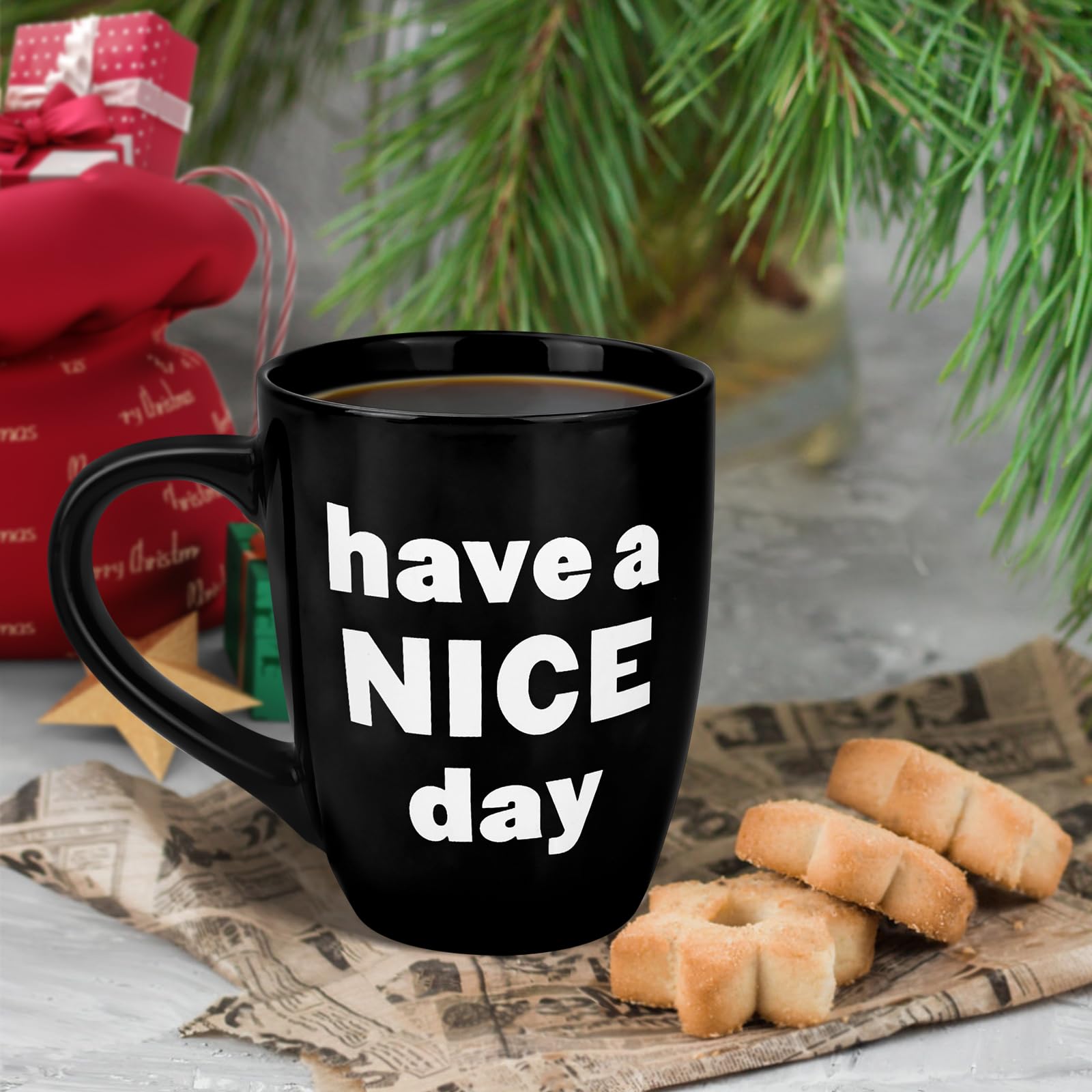 Likeny versatile 13oz mug for coffee or juice.