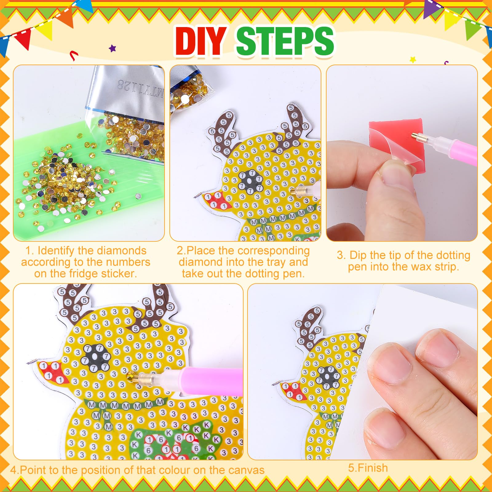 Liliaafar diamond painting magnets tray and rhinestones for easy crafting