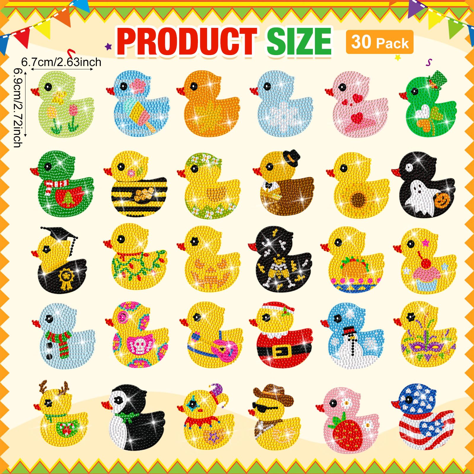 Liliaafar duck diamond art for fridge collection adds whimsy to spaces