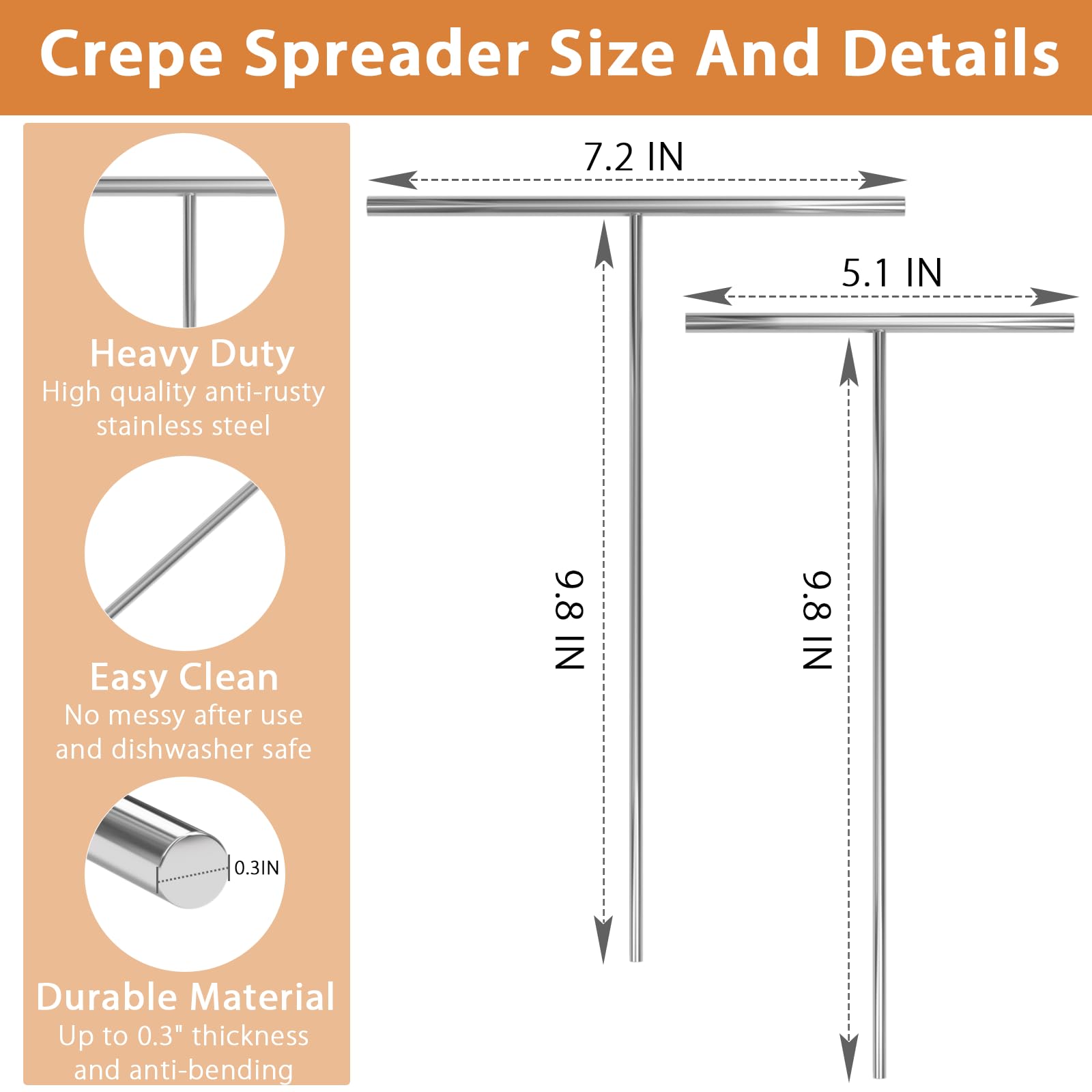 Lilithye crepe spreader kit box highlights complete three-piece set for home or cafe use.