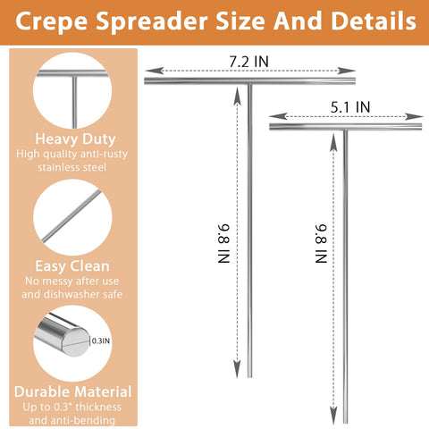 Lilithye crepe spreader kit box highlights complete three-piece set for home or cafe use.