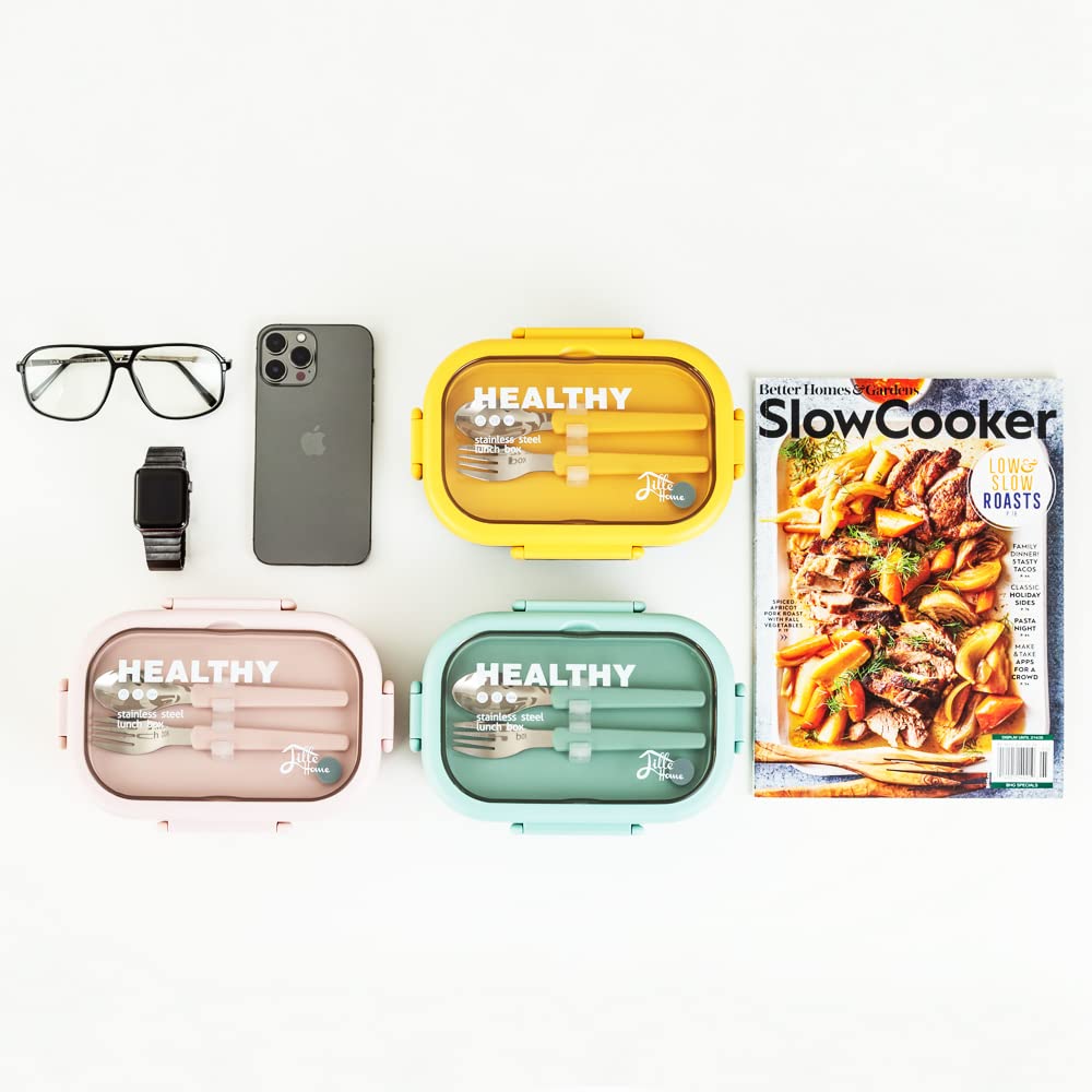Lille Home portions-control bento blue on-the-go use.