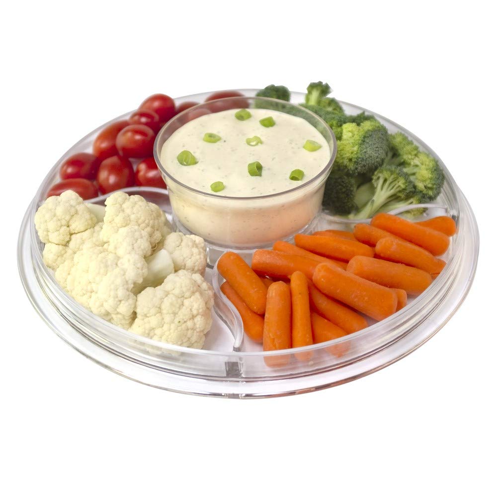 Lillian Tablesettings serving platter doubles as cake stand and display tray