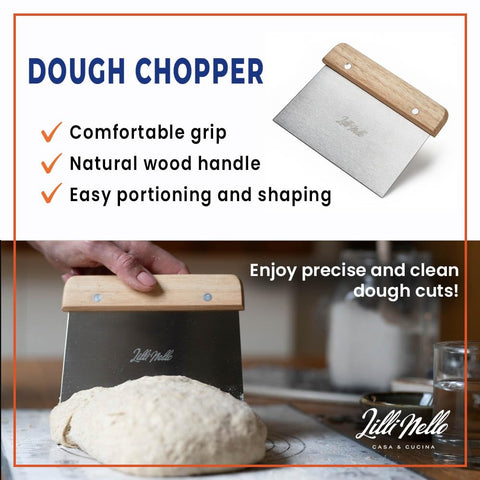 Lillinello dough-mat-non-stick enables easy kneading and cleanup.